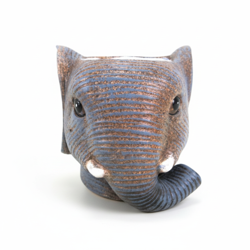 Planter Olifant D11/12x10cm - Grau - D11/12x10cm