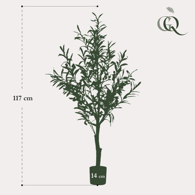 Kunst-Olivenbaum Olea europaea - 115 cm - Pflegeleicht & dekorativ