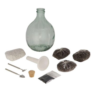 DIY Terrarium Set 5L: Geschlossenes Ökosystem selber bauen