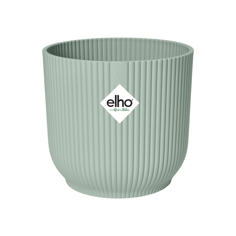 Elho Vibes Fold Round Pot, Green, D14 x H13 cm