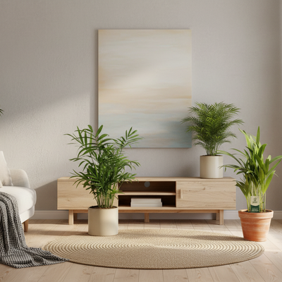 Dypsis lutescens & Chamadorea Duo im 12cm Topf, 40cm hoch