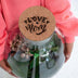 'LOVE MOM' Terrarium Sam + gravierter Kork mit Licht - Flaschengarten DIY Set - Ø 24.5 cm ↑ 30 cm - Muttertag Bild 4