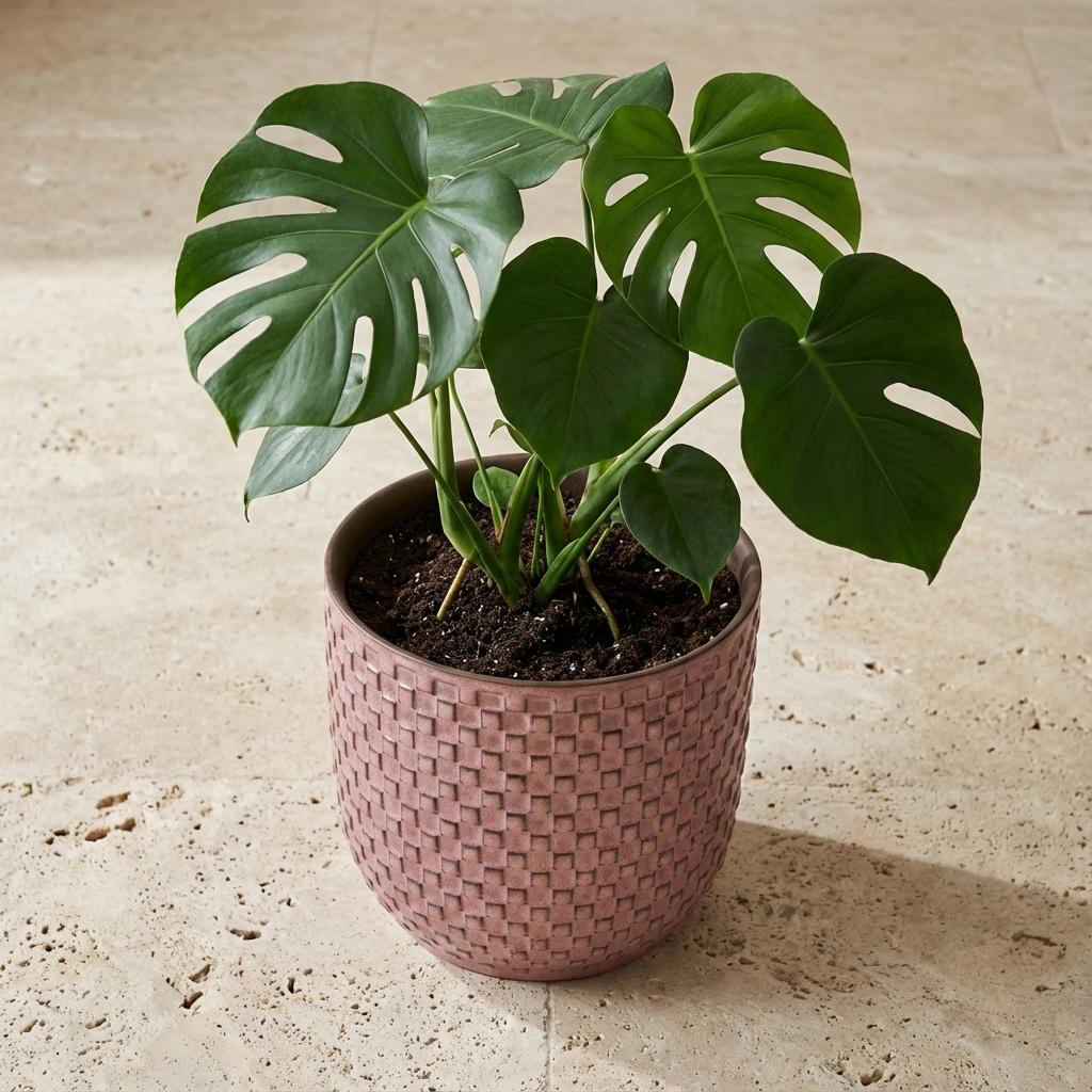 Mini pot relief roze D7