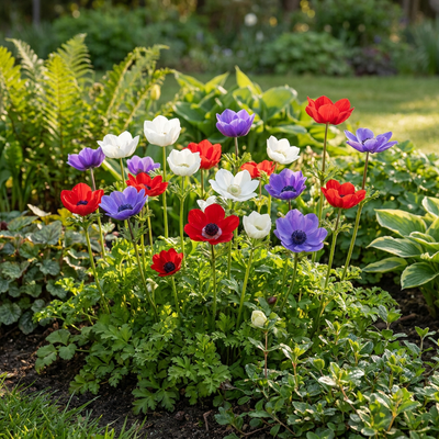30x Anemone de Caen Mix - Bunte Frühlingsblüher für Ihren Garten