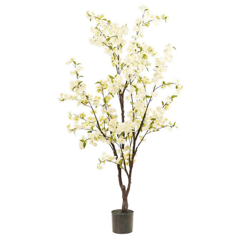 Artificial Cherry Blossom White, 175 cm – Easy Care & Decorative