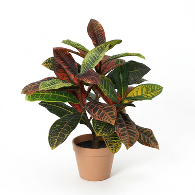 Künstlicher Croton (40cm) - Farbfrohe Deko ohne Pflege