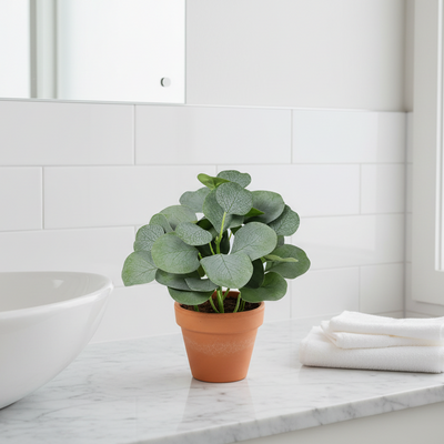 Künstlicher Eukalyptus, 21cm - Mediterranes Deko-Flair ohne Pflege