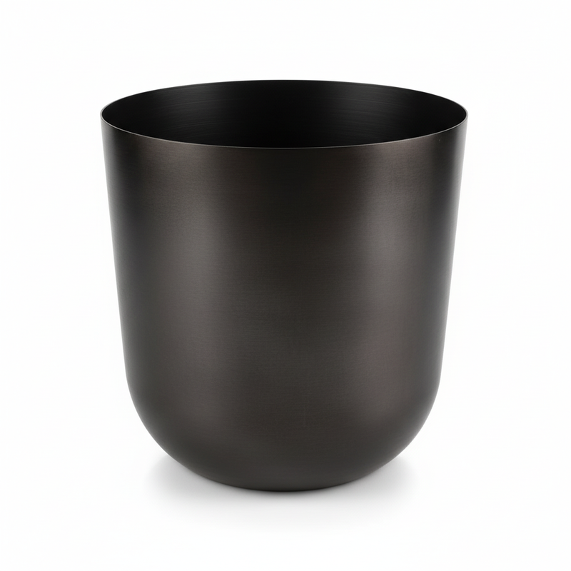 Topf Mayk Lead - D20: Eleganter Pflanztopf in Bleigrau