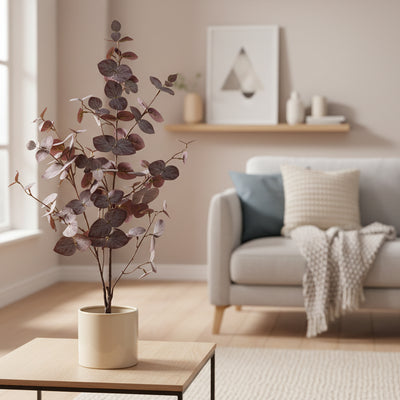 Künstlicher violetter Eukalyptus, 86cm