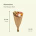 Trockenblumen Feldblumenstrauß Multi, Ø15cm, ↕35cm, Bunt Bild 3