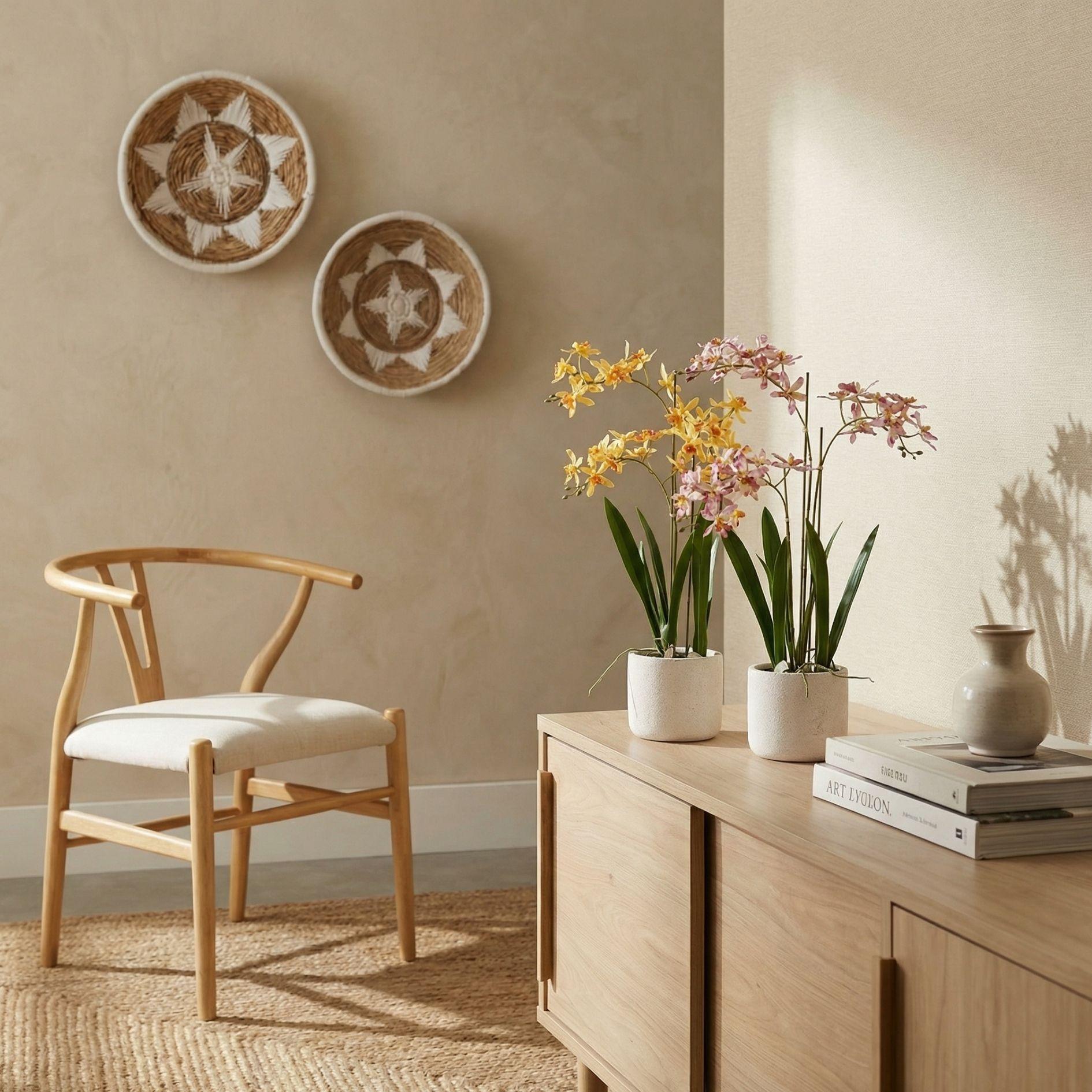 Renanthera Orchidee Roze in pot - 56 cm - Kunstplant