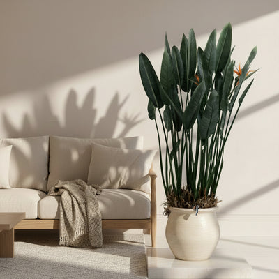 Strelitzia Reginae XXL – Paradiesvogelblume, 200cm, Ø50cm