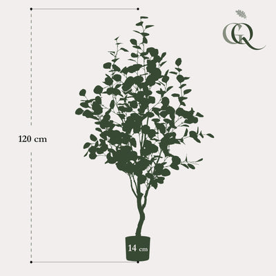 Künstlicher Eukalyptusbaum (Blauer Gummibaum) - 120 cm
