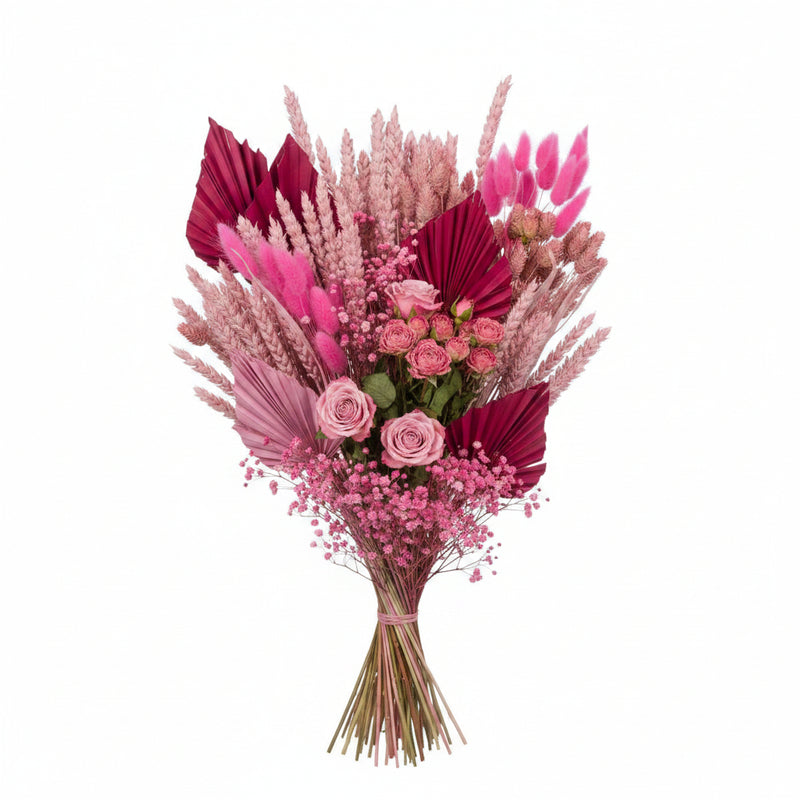 Dried Flowers Mono-Mix Pink, 50cm: Natural Elegance for Your Home