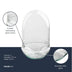 Eiförmige Terrariumflasche Egg XL mit Glaskuppel, 30cm hoch Bild 3