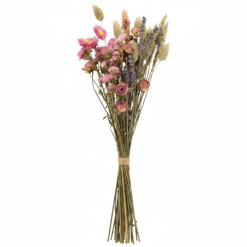 10x Field Bouquet Pink - 50cm Trockenstrauß