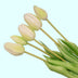 Künstliche Tulpen Weiß/Grün - 10 Stk. 'Real Touch' - 42 cm Bild 2