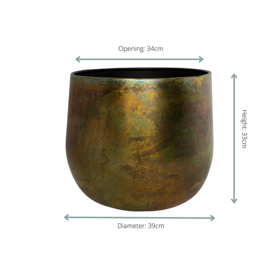 Pot Elisa Vintage Green - 39x33 cm