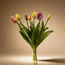 Sanfter Frühling: 7 'Real Touch' Kunsttulpen, 42cm Bild 3