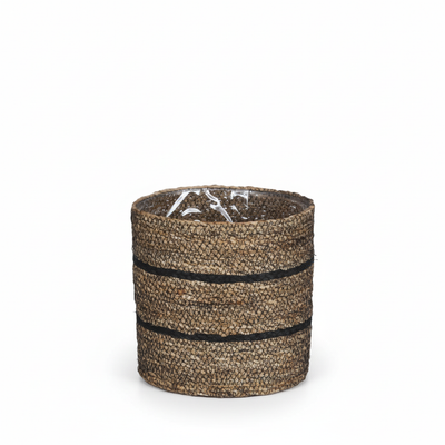 Basket Celestial black D20 - Elegant wicker basket for plants