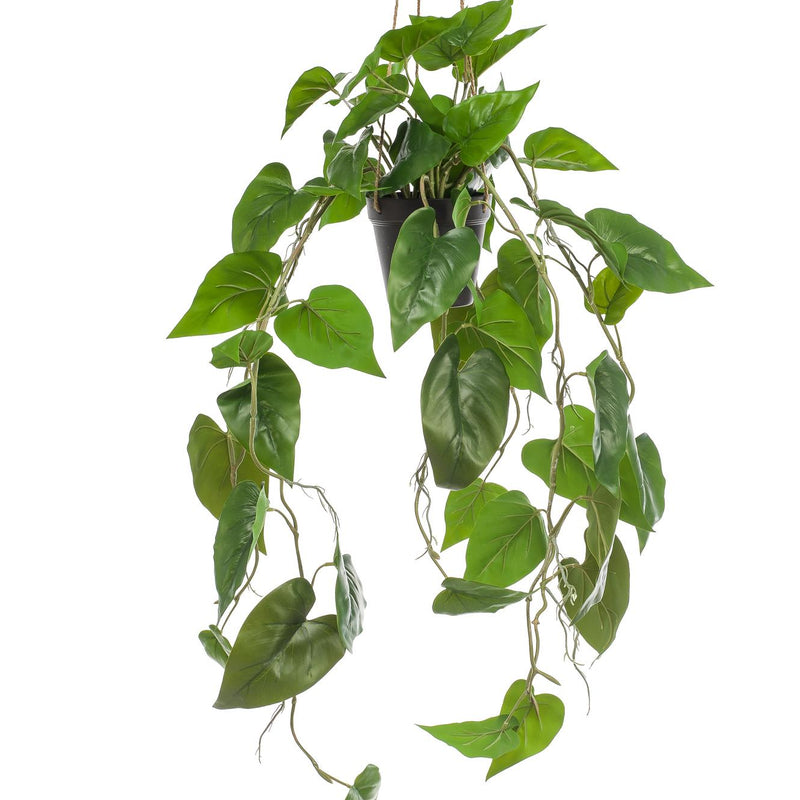 Künstliche Philodendron Hängepflanze - 80 cm - Pflegeleicht & Realistisch