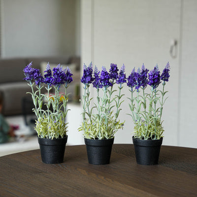 Lavendel 3 Stück - Kunstpflanzen - Bündel
