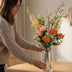 Kunstblumenstrauß Amber Peach Deluxe, 105 cm, 12 Stiele, Real Touch Bild 9