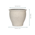 Pot Poseidon Chalk White - D42 x H38 cm Bild 2