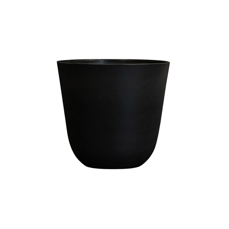 Topf Palermo schwarz D35 x H32 cm – Elegantes Design für Ihr Zuhause