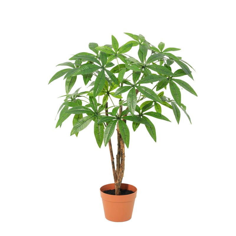 Künstliche Pachira Aquatica, Glückskastanie, 86 cm – Pflegeleicht & Tropisch