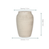 Großer runder Pflanztopf Chalk White D51 H74 Mattweiß Bild 2