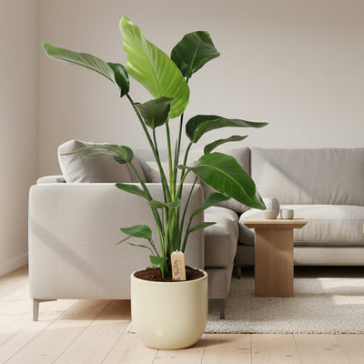 Strelitzia Nicolai - Weiße Paradiesvogelblume im Ø21 Topf, 100cm hoch