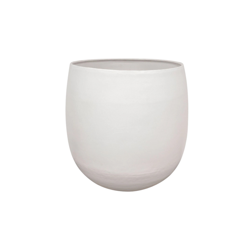 Topf Stijn weiß D35 x H34 - Eleganter Pflanzentopf für Ihr Zuhause